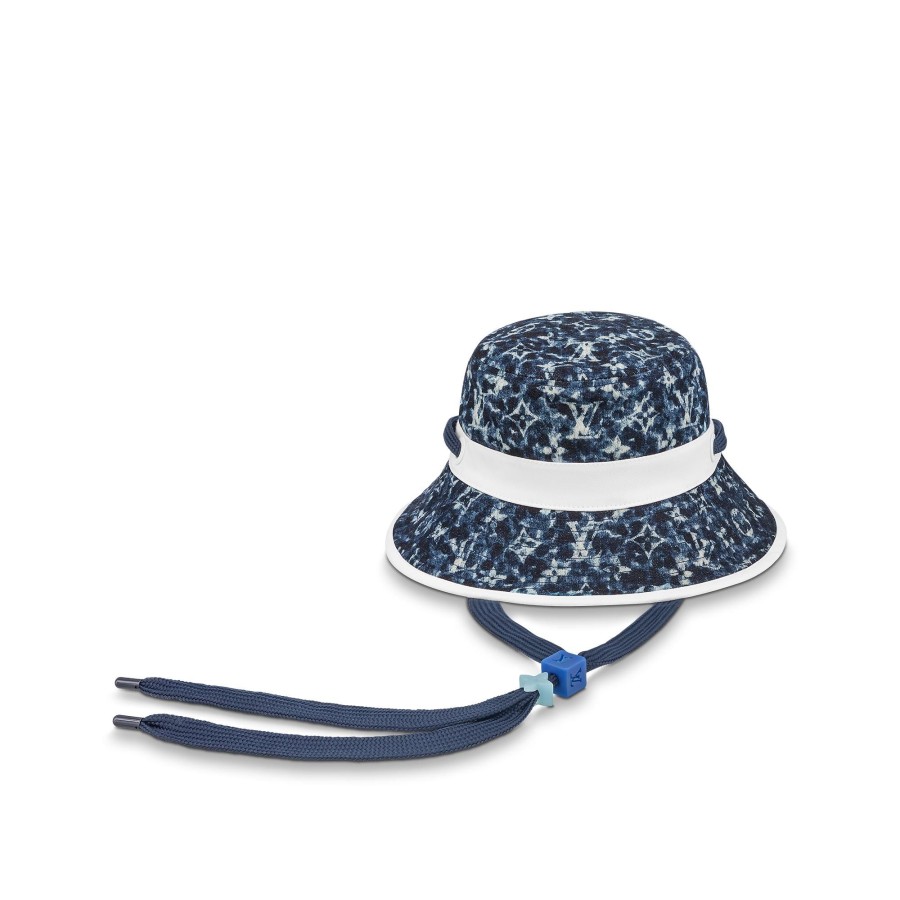 Men Louis Vuitton Hats And Gloves | Lv Play Monogram Pointillism Bucket Hat