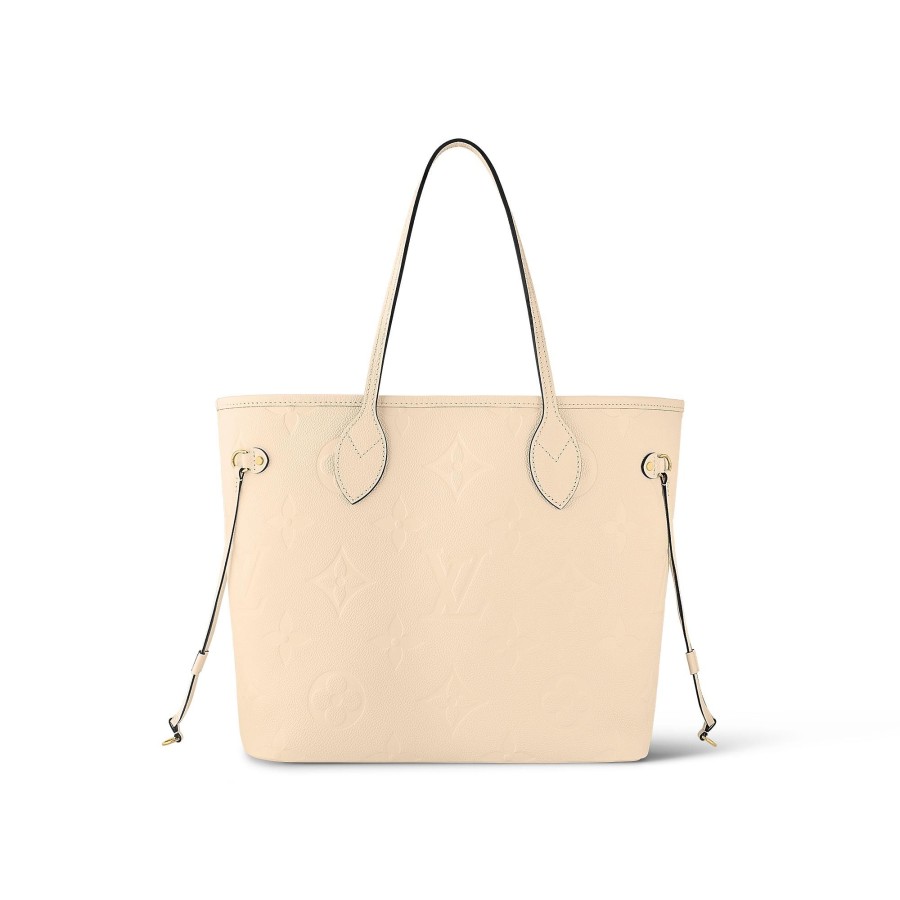 Women Louis Vuitton Leather Bags | Neverfull Mm Cream