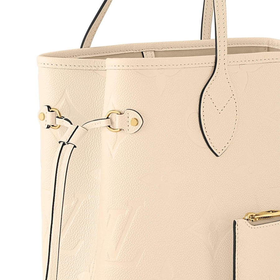 Women Louis Vuitton Leather Bags | Neverfull Mm Cream