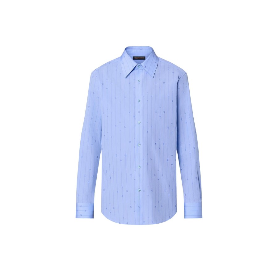 Men Louis Vuitton Shirts | Cotton Long-Sleeved Slim Shirt