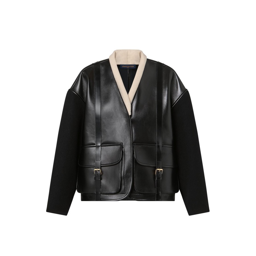 Women Louis Vuitton Coats And Jackets | Scuba Sleeve Suspender Jacket