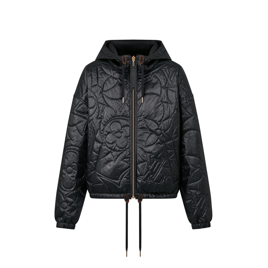 Women Louis Vuitton Coats And Jackets | Reversible Quilted Monogram Flower Jacket