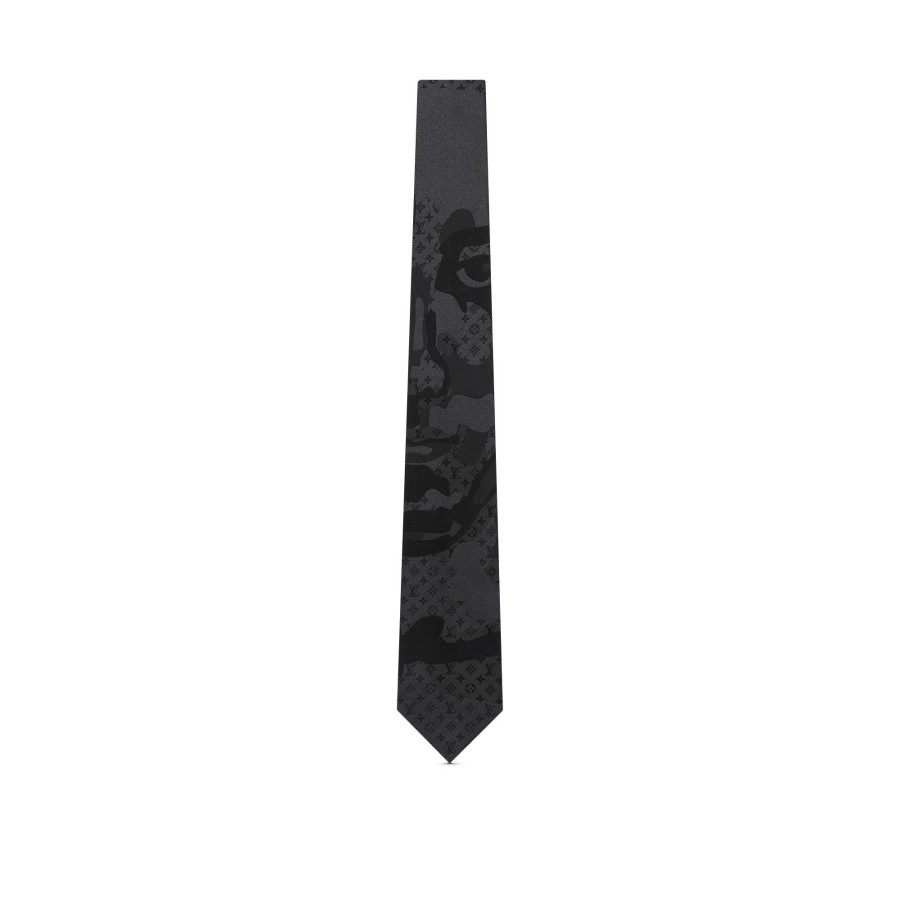 Men Louis Vuitton Ties And Pocket Squares | Lv Portrait Tie