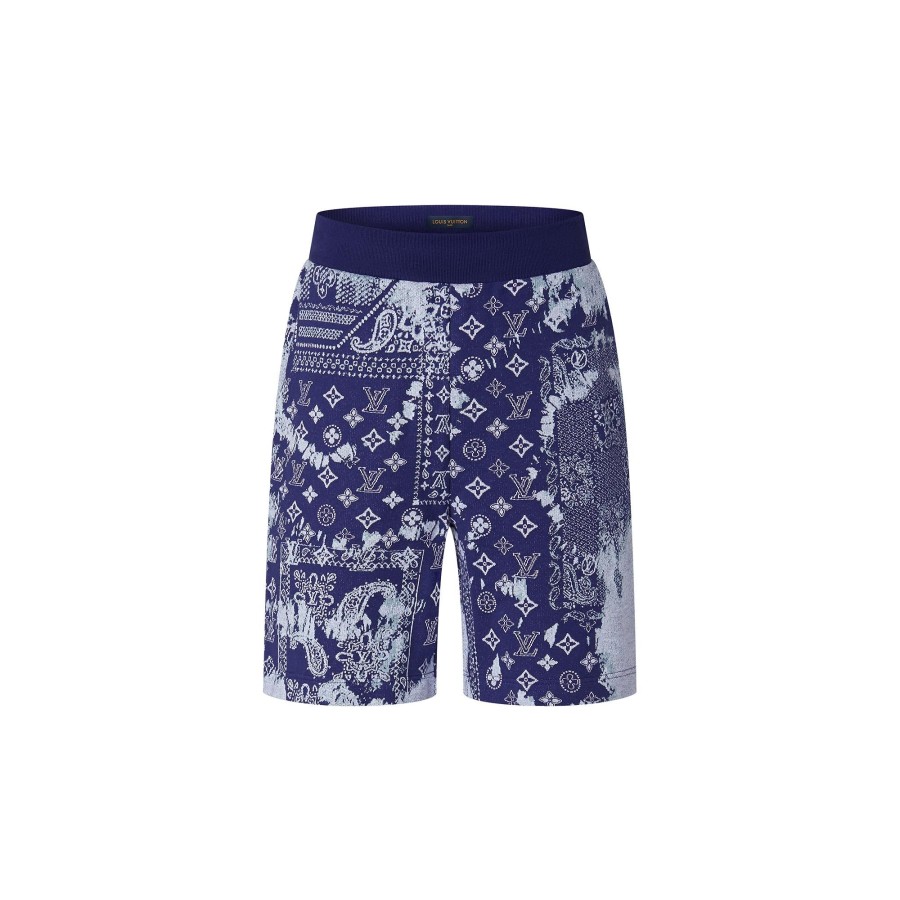 Men Louis Vuitton Pants | Monogram Bandana Shorts