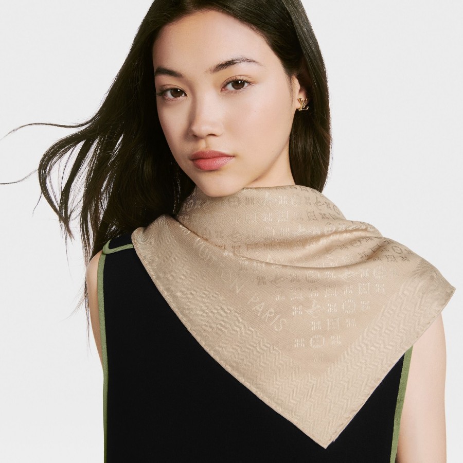 Women Louis Vuitton Shawls And Stoles | Evermore Shawl Latte