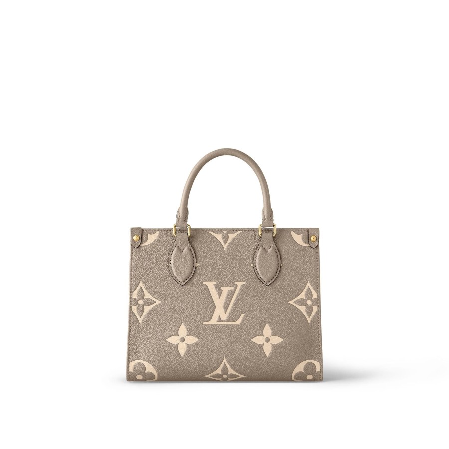 Women Louis Vuitton Leather Bags | Onthego Pm Dove/Cream