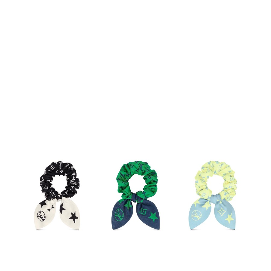 Women Louis Vuitton Hair Accessories | Summer Stardust Set Of Scrunchies