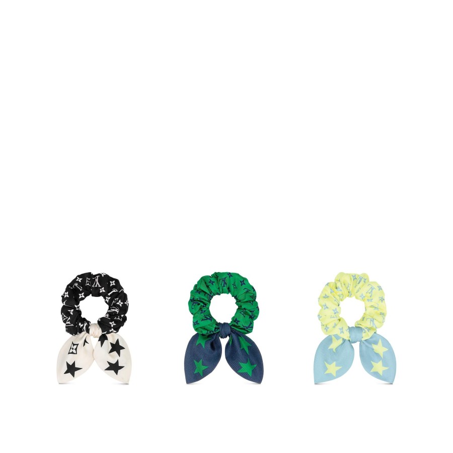 Women Louis Vuitton Hair Accessories | Summer Stardust Set Of Scrunchies