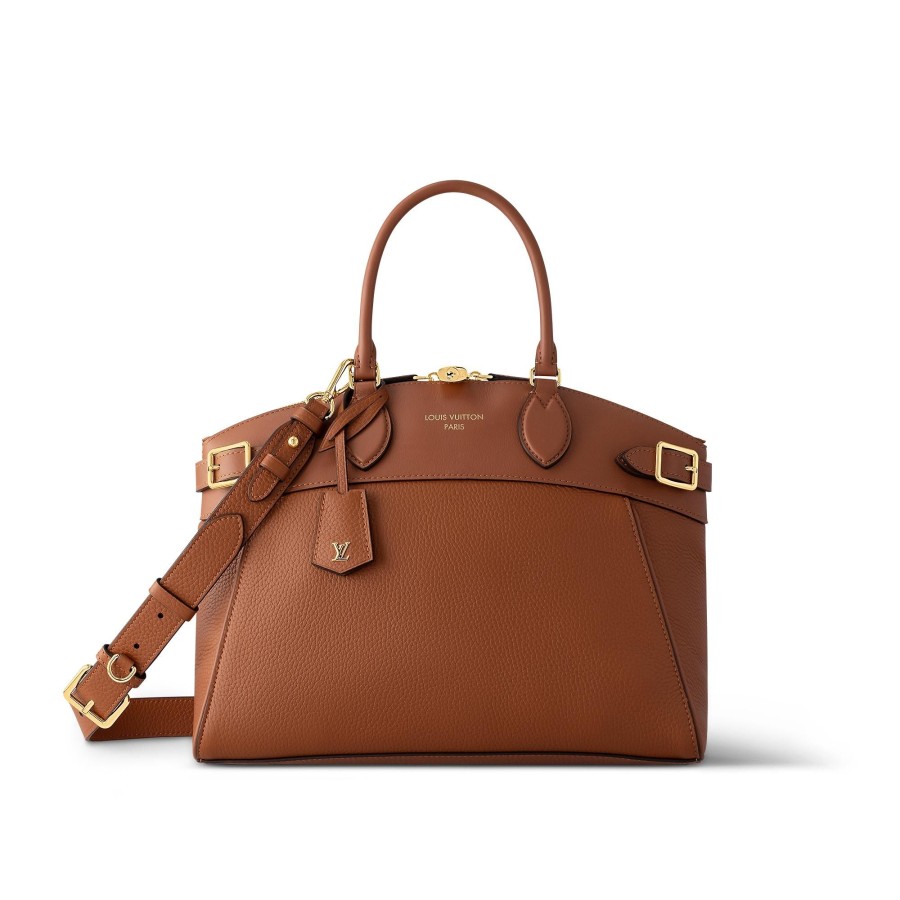 Women Louis Vuitton Leather Bags | Lock It Mm Gold