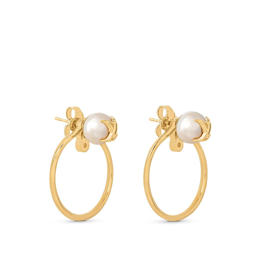 Women Louis Vuitton Earrings | Lv Eclipse Pearls Earrings