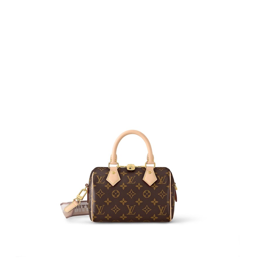 Women Louis Vuitton Iconic Monogram Bags | Speedy Bandouliere 20 Beige