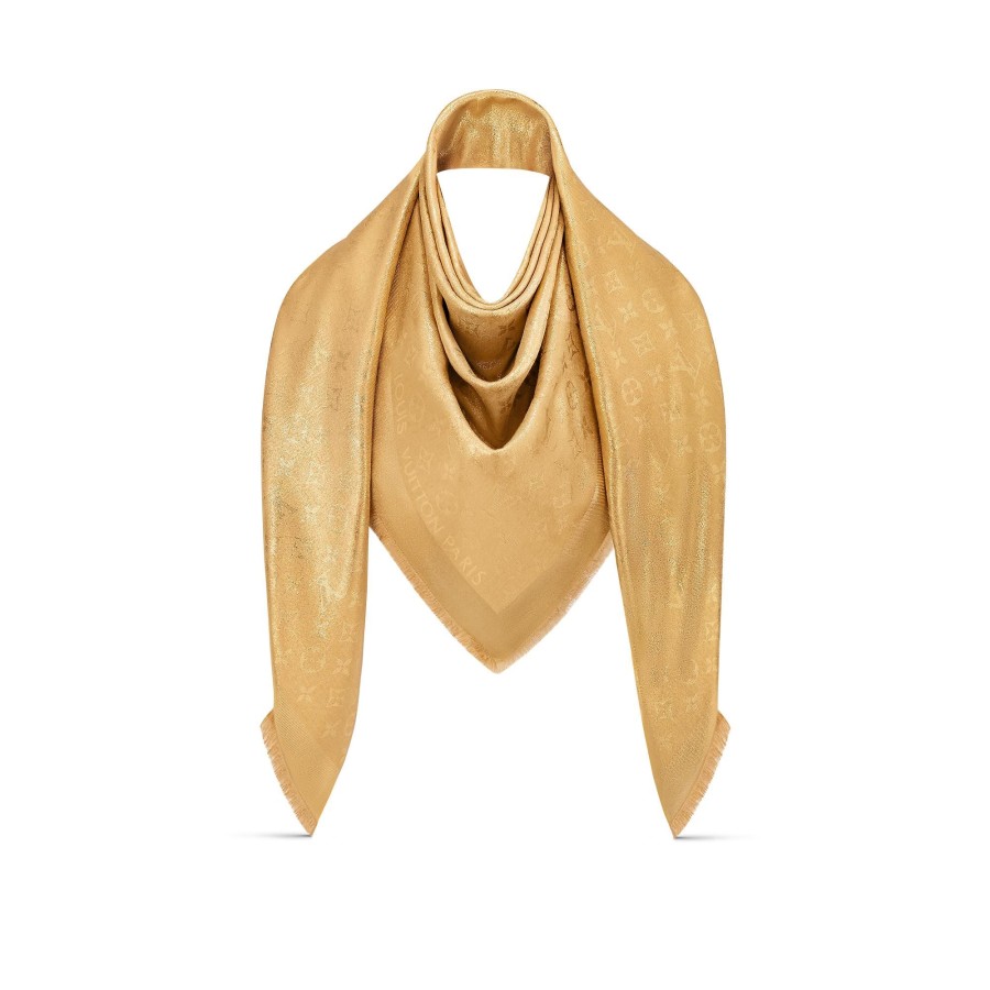 Women Louis Vuitton Shawls And Stoles | Monoglam Shawl Beige