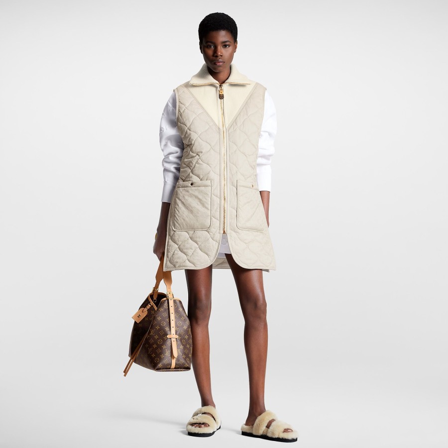 Women Louis Vuitton Coats And Jackets | Quilted Monogram Gilet