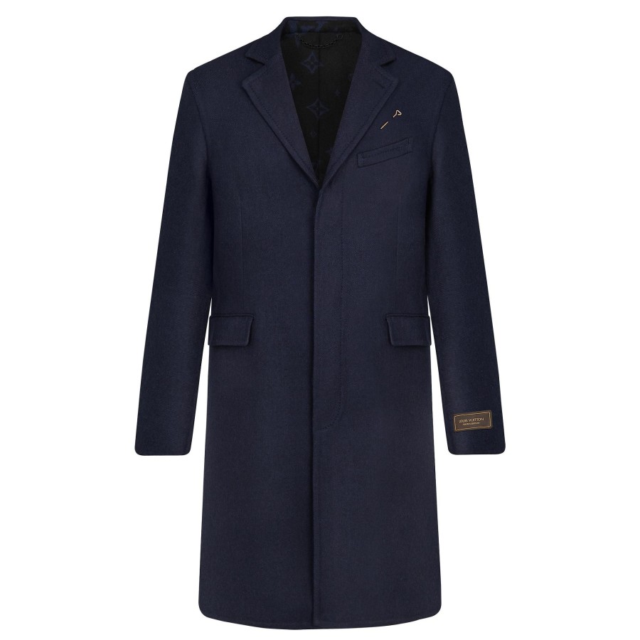 Men Louis Vuitton Coats And Outerwear | Doubleface Monogram Coat