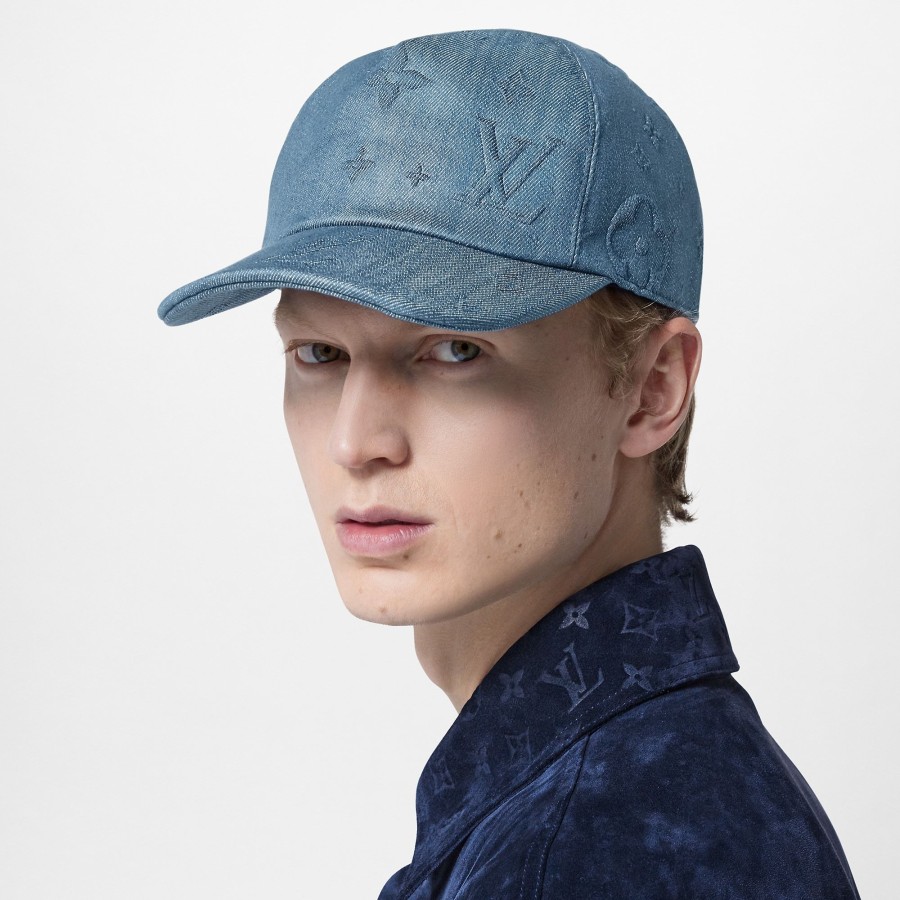 Men Louis Vuitton Hats And Gloves | Monogram Constellation Cap Blue