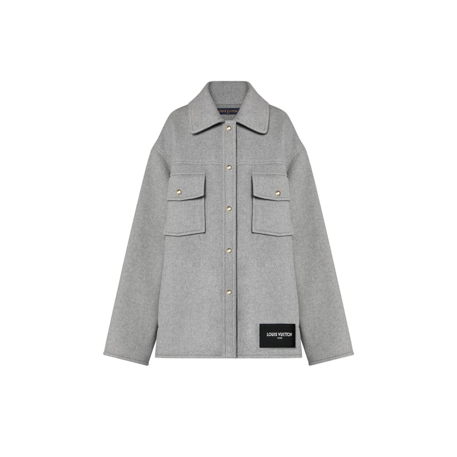 Women Louis Vuitton Coats And Jackets | Double Face Overshirt