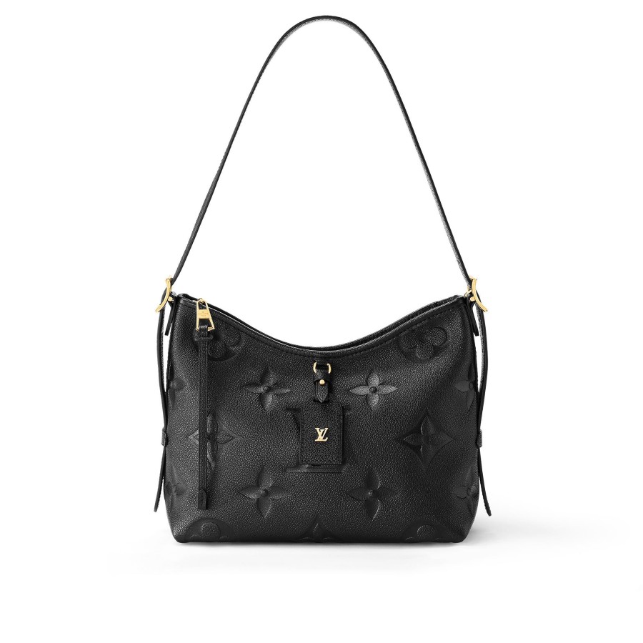 Women Louis Vuitton Leather Bags | Carryall Pm Black