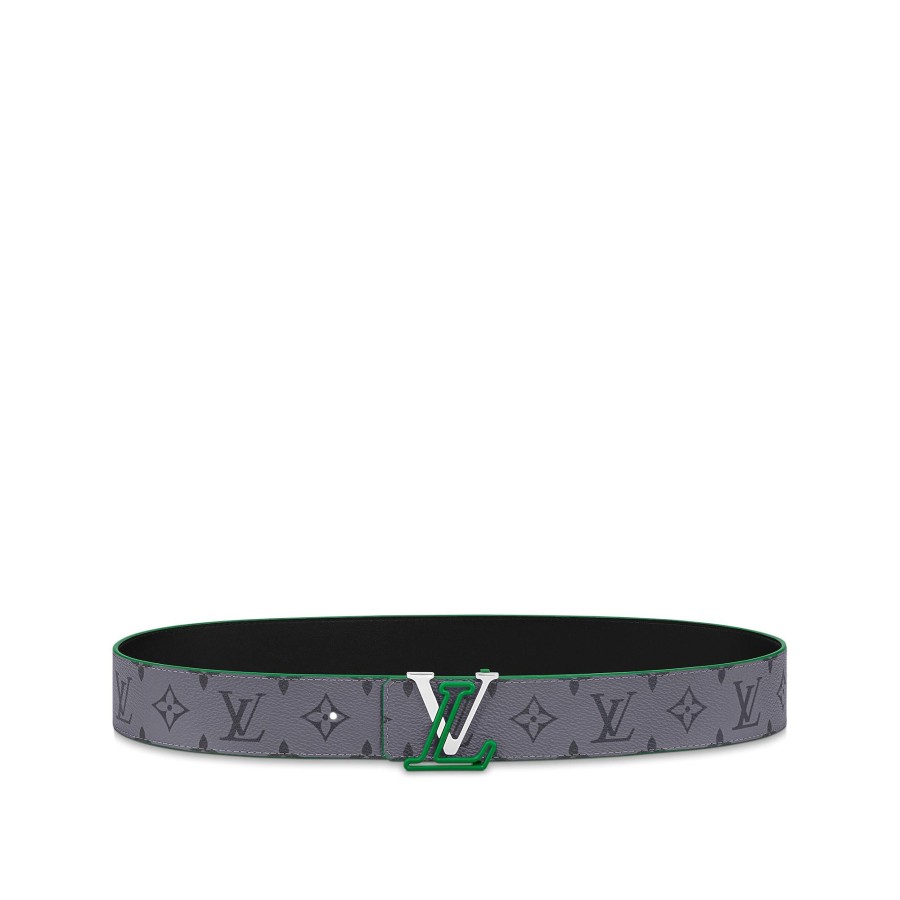 Men Louis Vuitton Belts | Lv Line 40Mm Reversible Belt Green