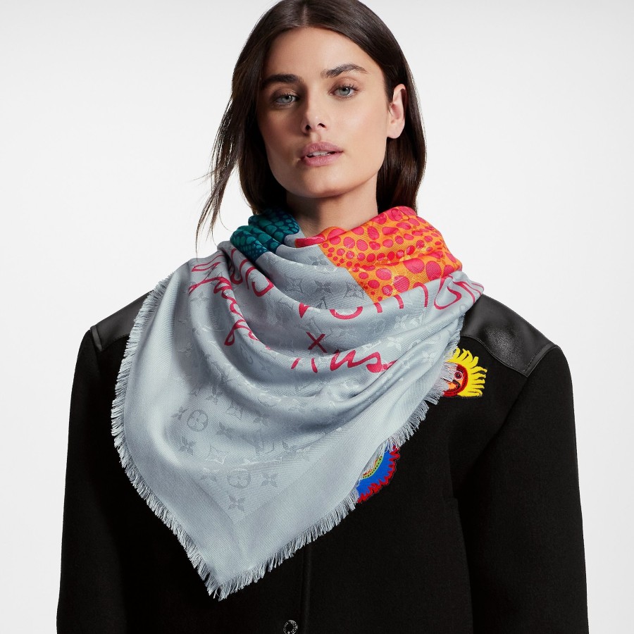 Women Louis Vuitton Shawls And Stoles | Lv X Yk Pumpkin Shawl