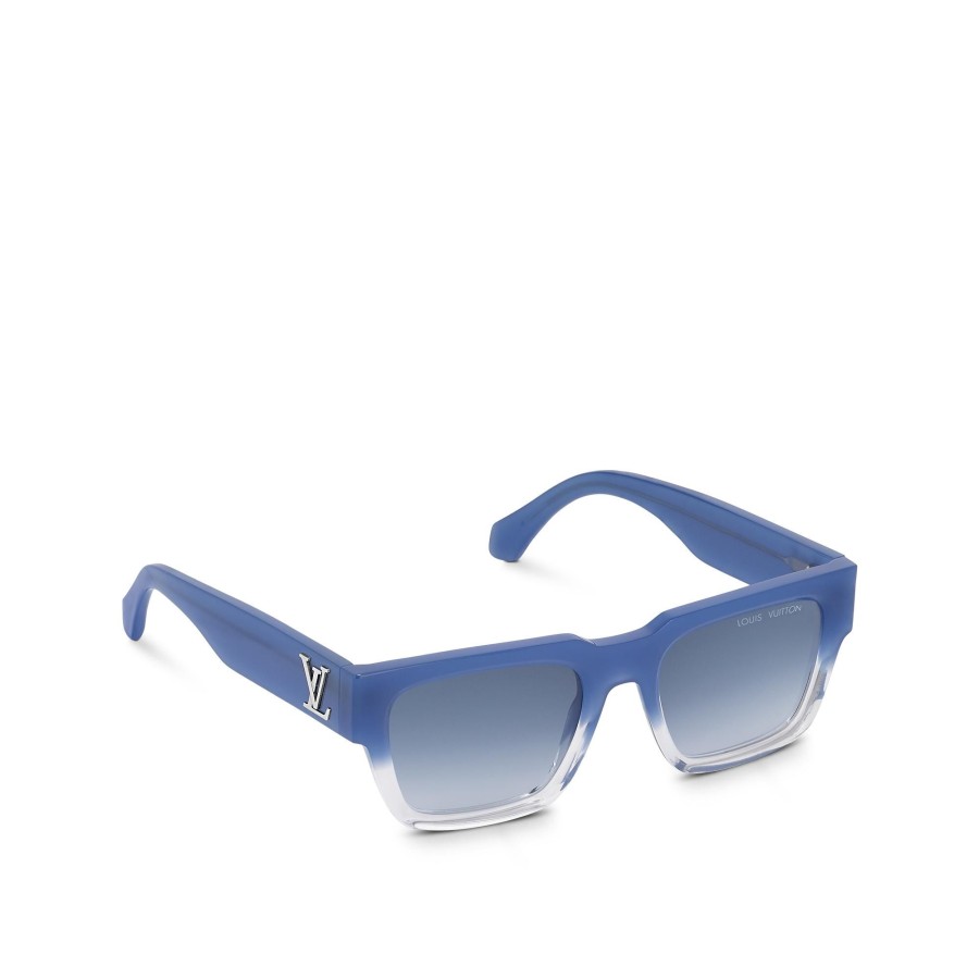 Men Louis Vuitton Sunglasses | Lv Sunset Square Sunglasses Blue