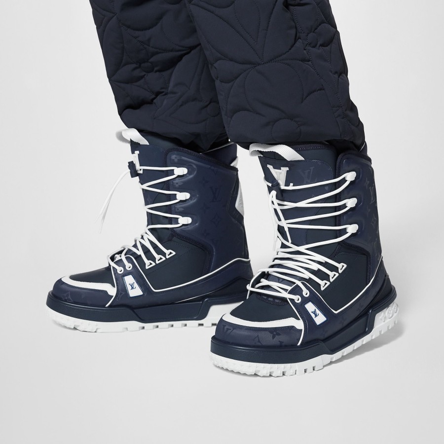 Men Louis Vuitton Boots | Lv Trainer Snow Snow Boot Marine