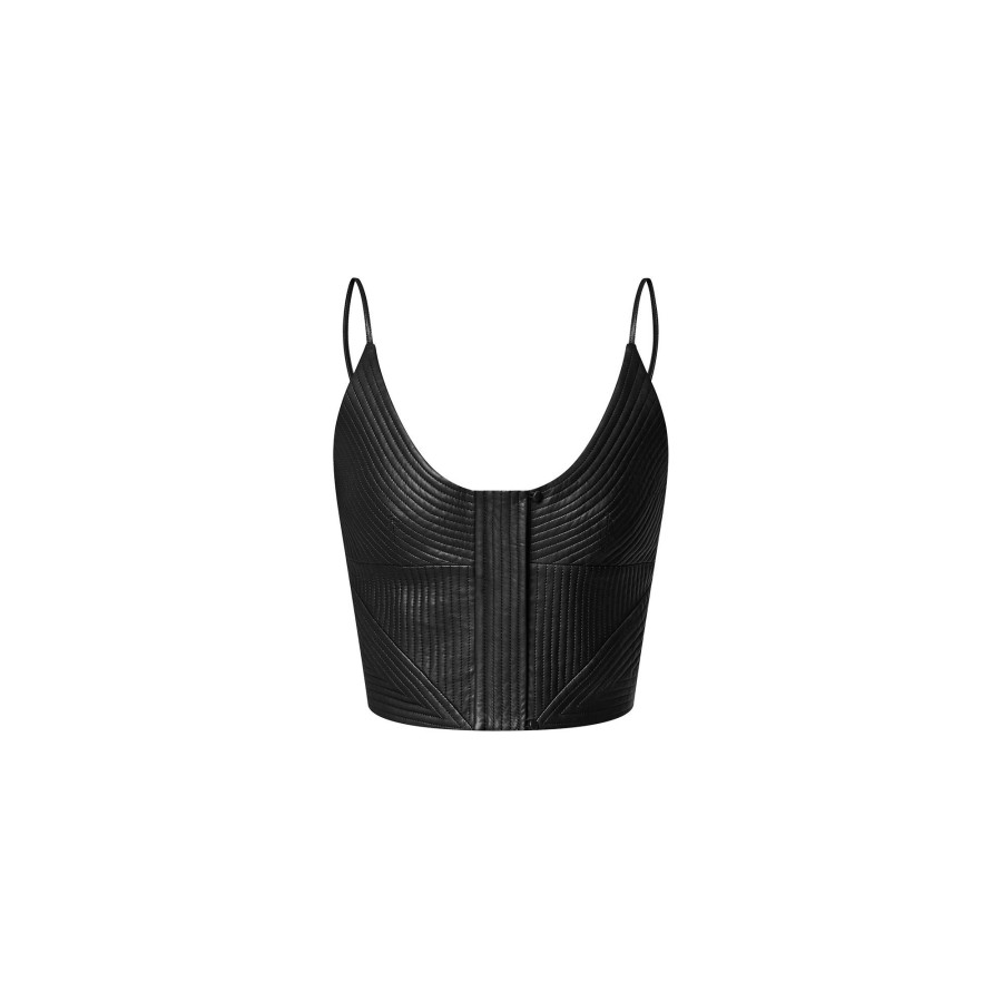 Women Louis Vuitton Tops | Pinstripe Leather Camisole