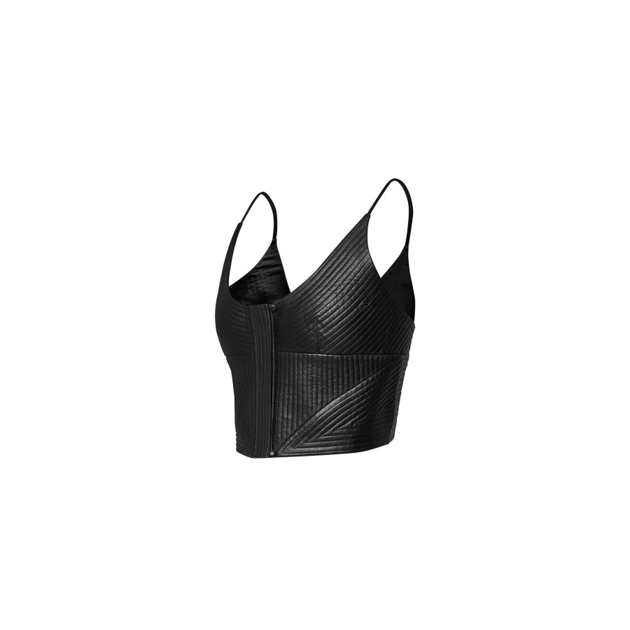 Women Louis Vuitton Tops | Pinstripe Leather Camisole