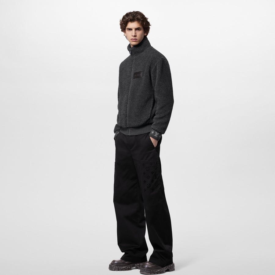 Men Louis Vuitton Pants | Cotton Workwear Pants Black