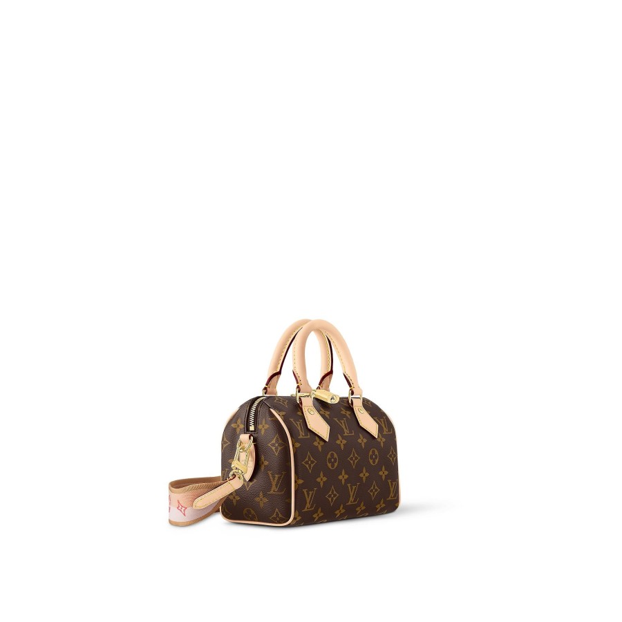 Women Louis Vuitton Iconic Monogram Bags | Speedy Bandouliere 20 Pink Orange