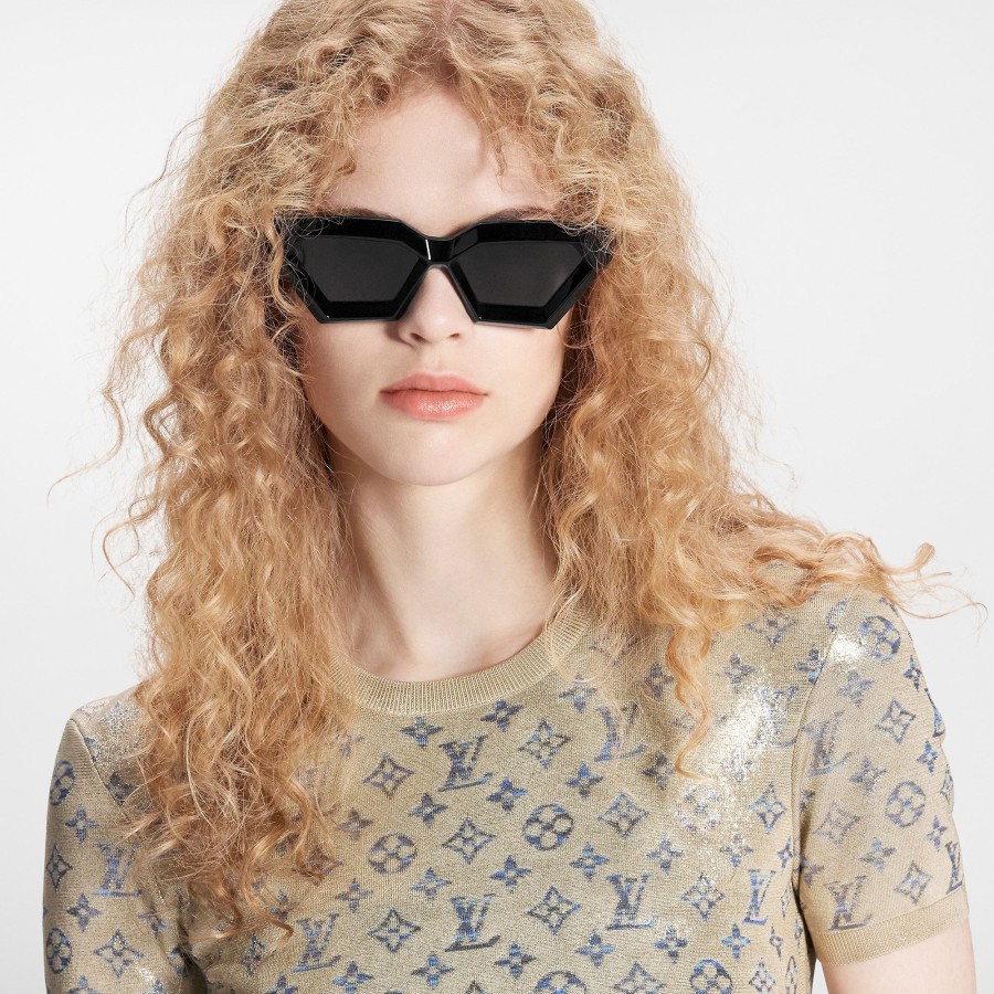 Women Louis Vuitton Sunglasses | The Lv Cut Sunglasses Black