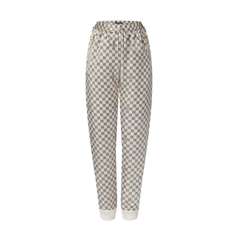 Women Louis Vuitton Pants | Damier Azur Jogging Pants