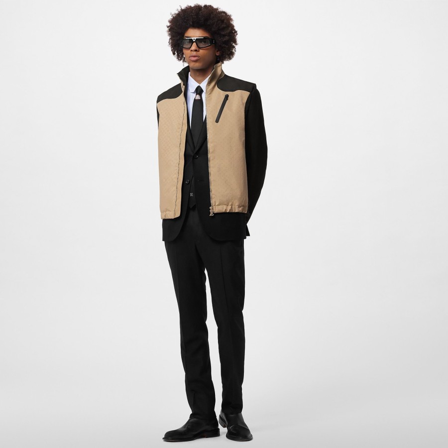 Men Louis Vuitton Coats And Outerwear | Mini Monogram Technical Gilet