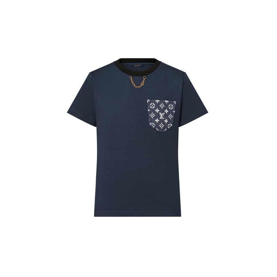 Women Louis Vuitton Tops | Monogram Pocket T-Shirt