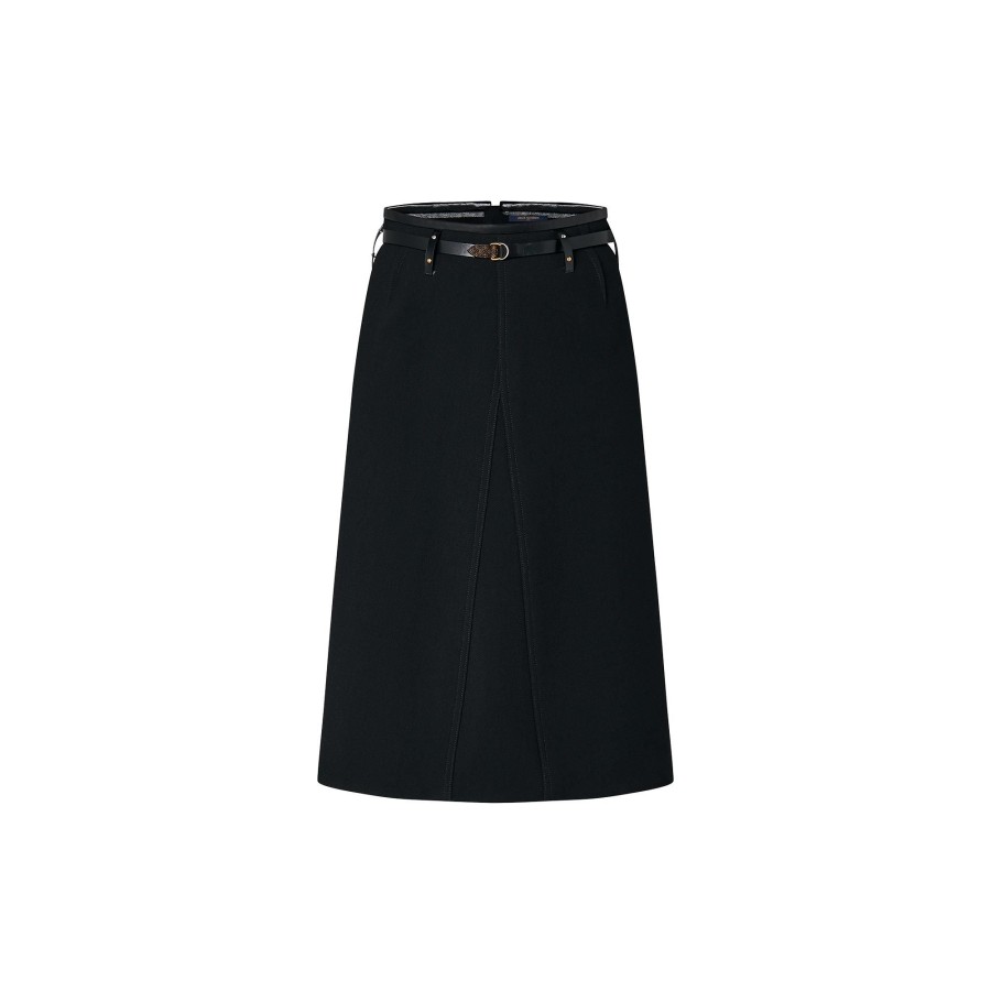 Women Louis Vuitton Skirts And Shorts | Belted Midi Skirt