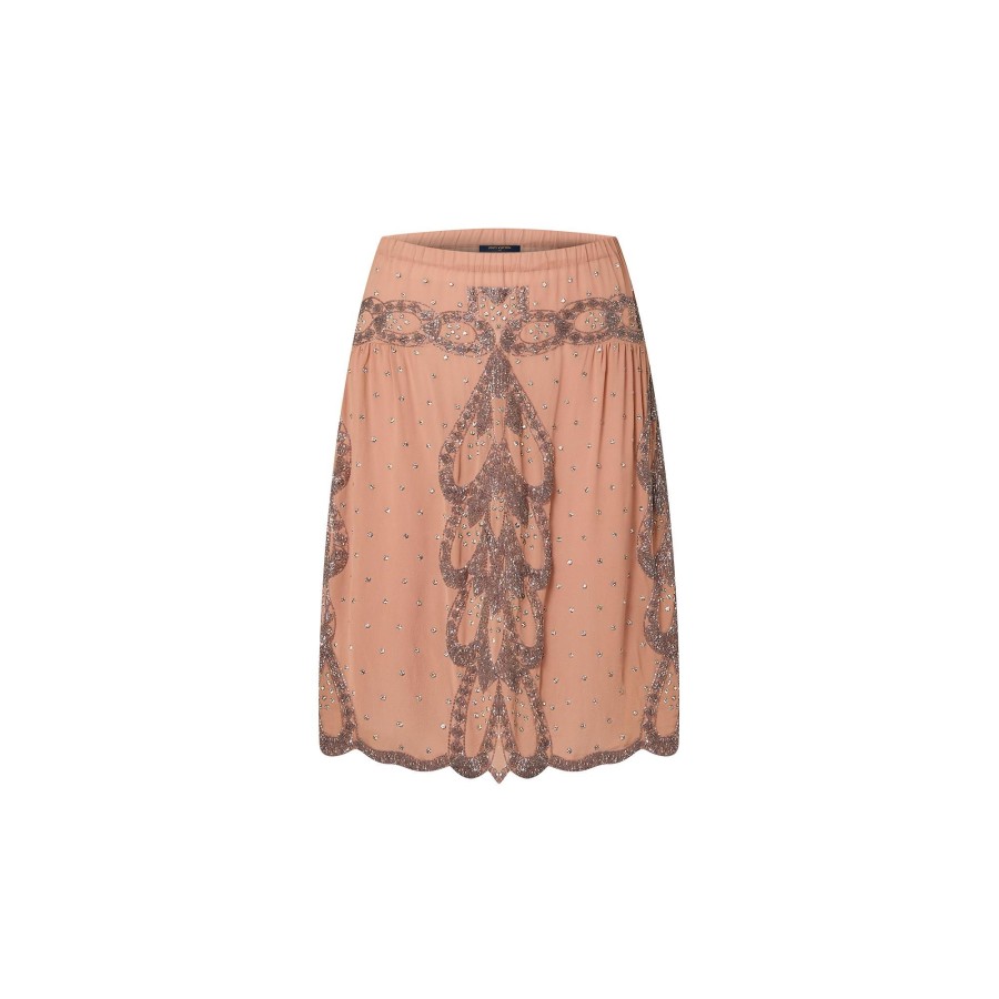 Women Louis Vuitton Skirts And Shorts | Embroidred Abstract Leaf Skirt