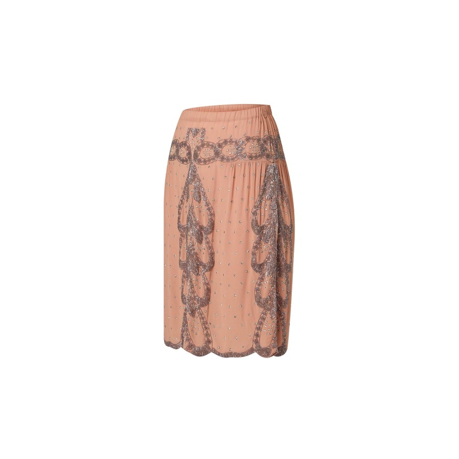 Women Louis Vuitton Skirts And Shorts | Embroidred Abstract Leaf Skirt