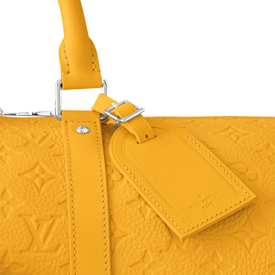 Women Louis Vuitton Travel Bags | Keepall Bandouliere 50 Jaune Mat