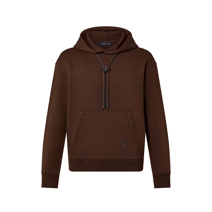 Men Louis Vuitton Knitwear And Sweatshirts | Monogram Flower Stopper Cotton Hoodie Brown