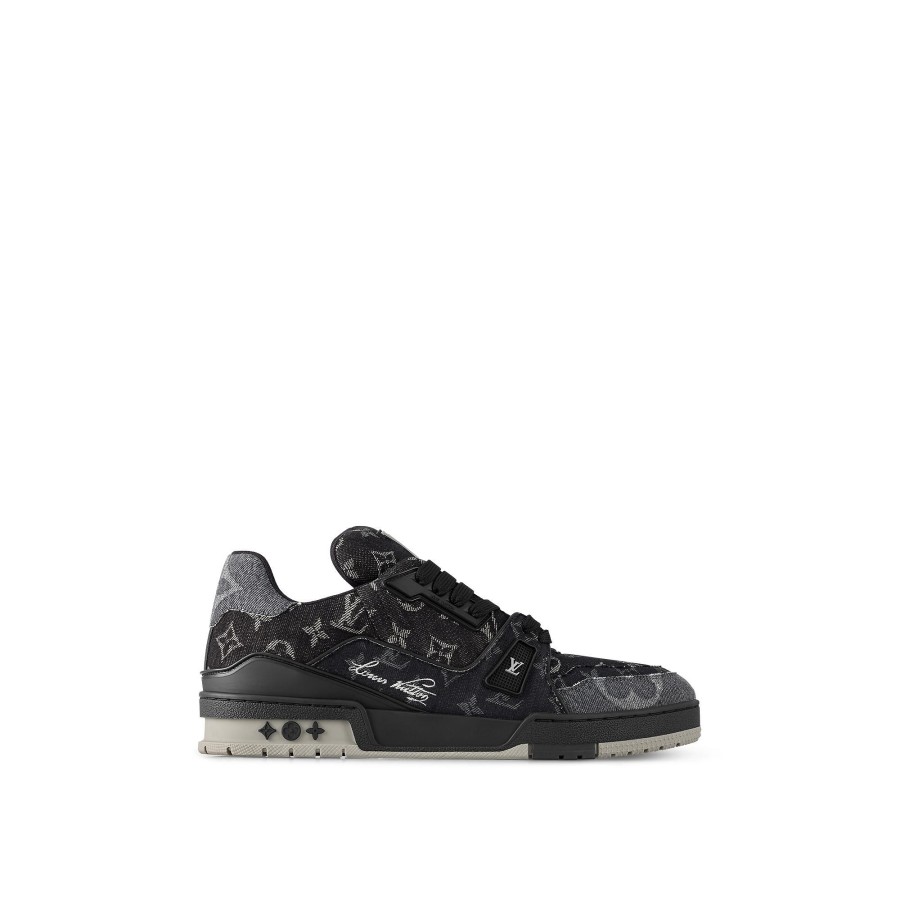 Men Louis Vuitton Sneakers | Lv Trainer Sneaker Black