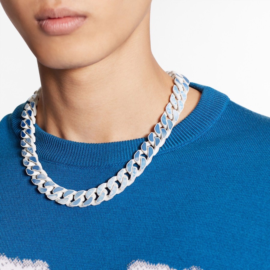 Men Louis Vuitton Necklaces And Pendants | Monogram Clouds Necklace