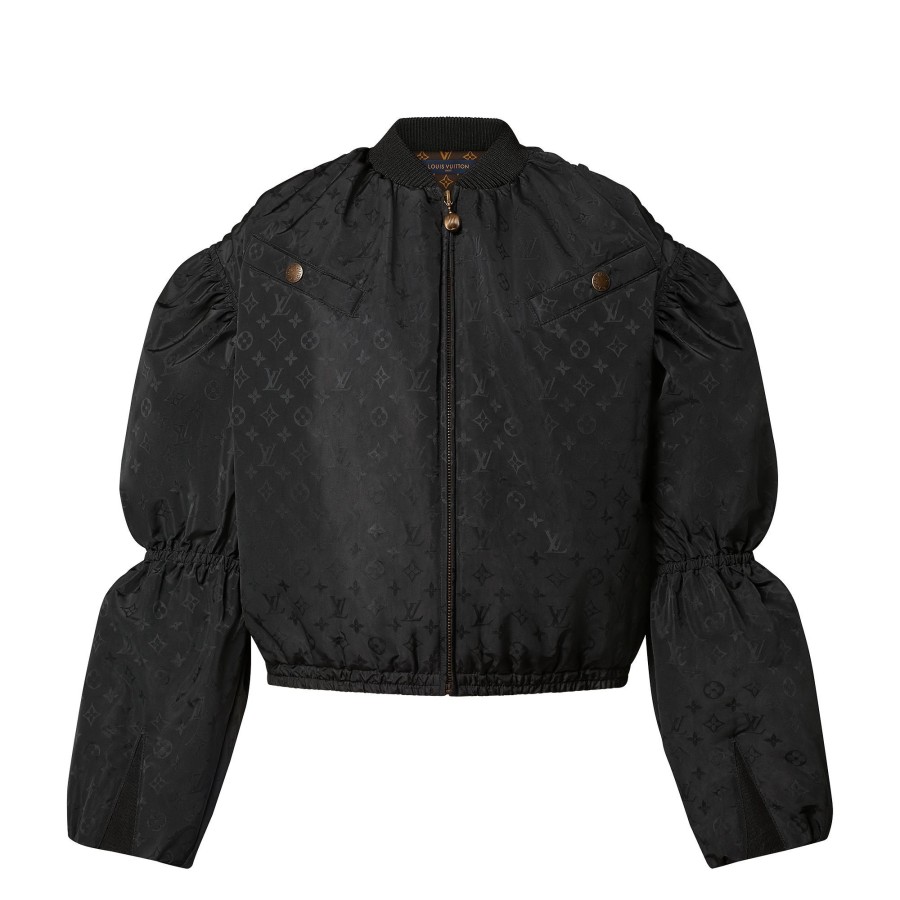 Women Louis Vuitton Coats And Jackets | Bishop Sleeves Bomber Jacket