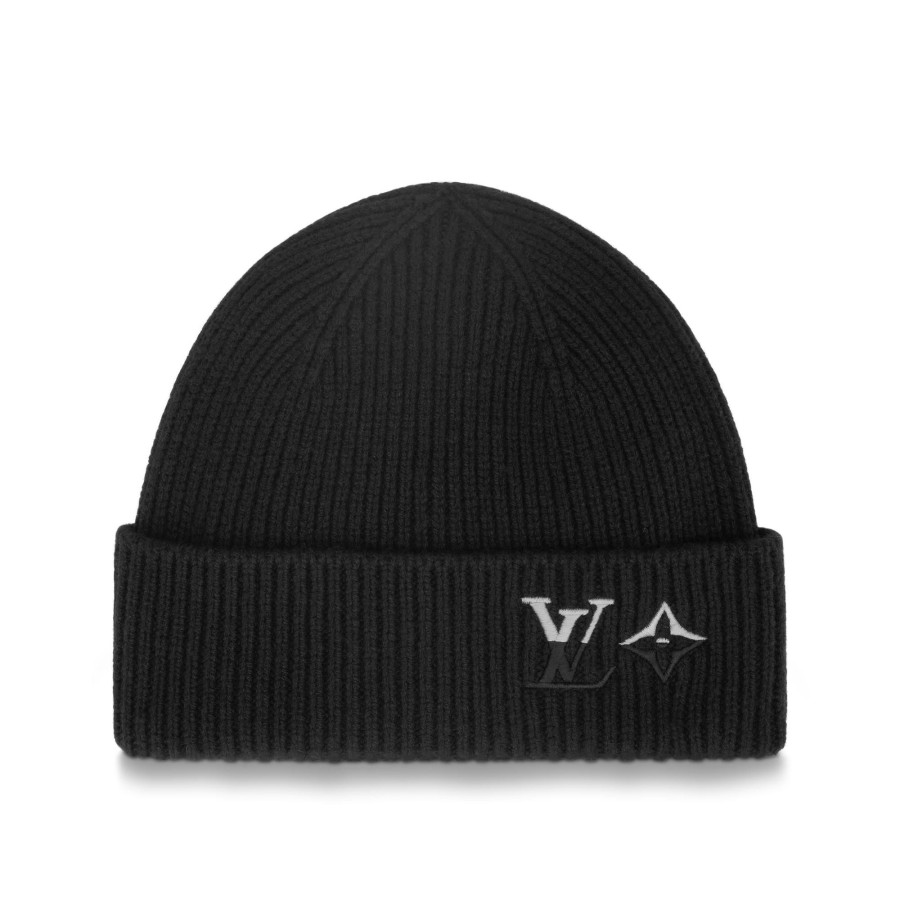 Men Louis Vuitton Hats And Gloves | Lv Dual Beanie Black