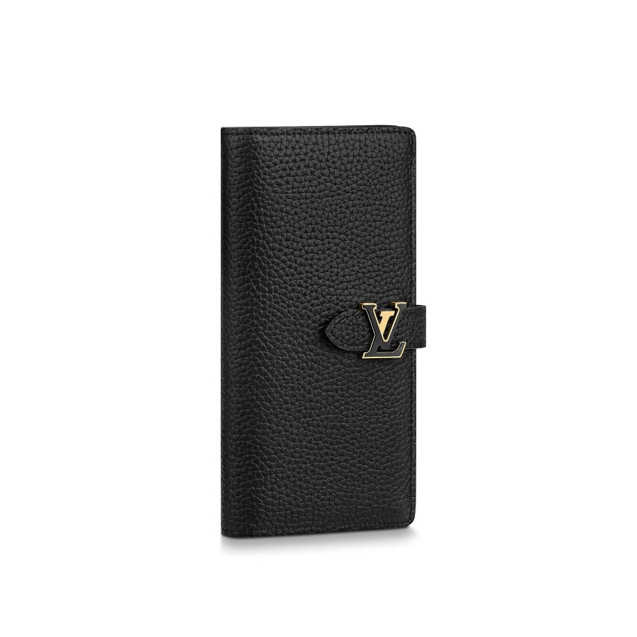 Women Louis Vuitton Long Wallets | Lv Vertical Wallet Black