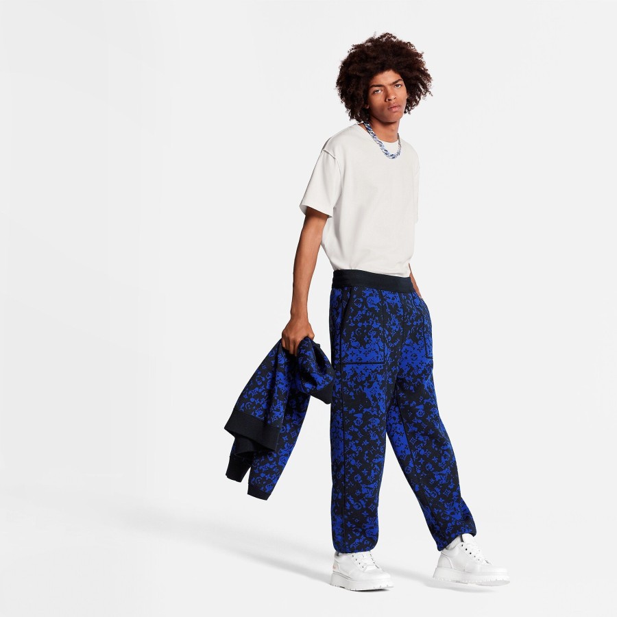 Men Louis Vuitton Pants | Reversible Pants With Camo Jacquard