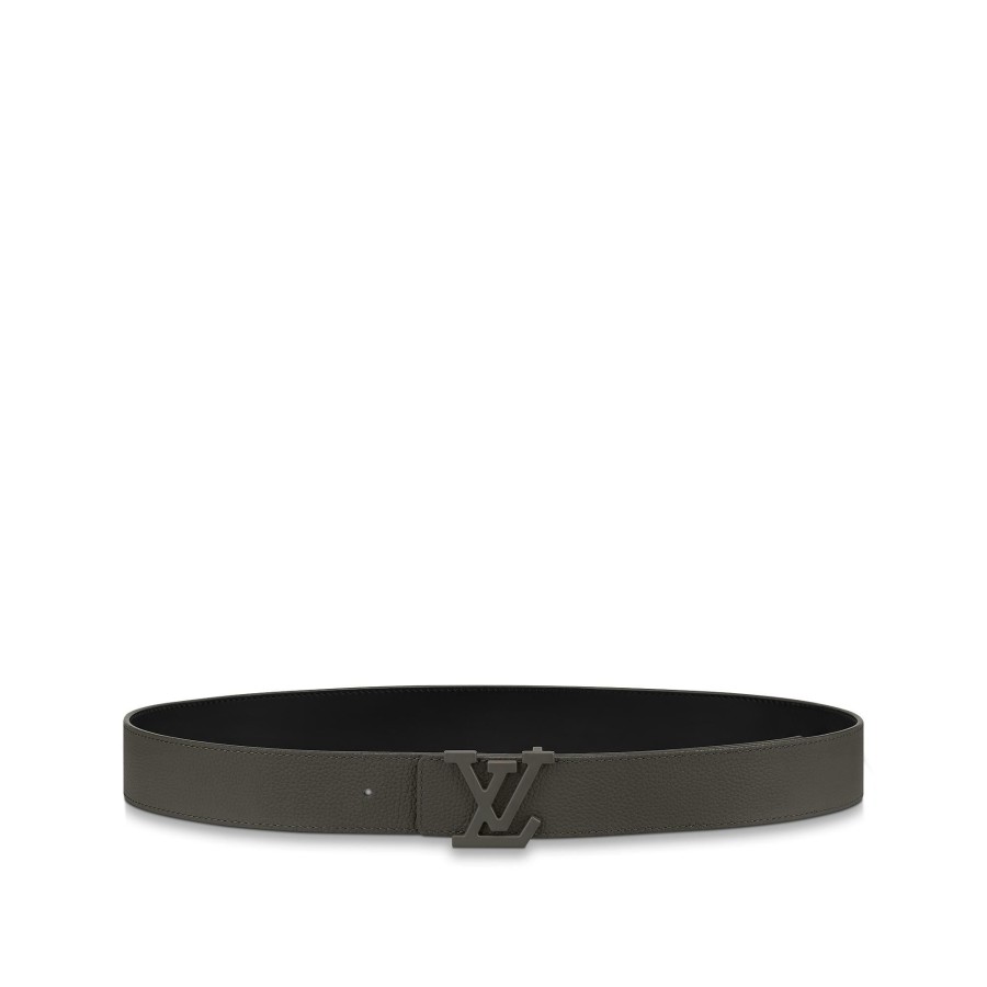 Men Louis Vuitton Belts | Lv Aerogram 35Mm Reversible Belt Khaki