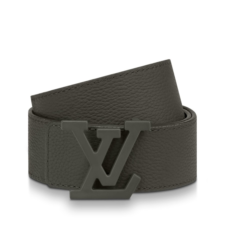 Men Louis Vuitton Belts | Lv Aerogram 35Mm Reversible Belt Khaki