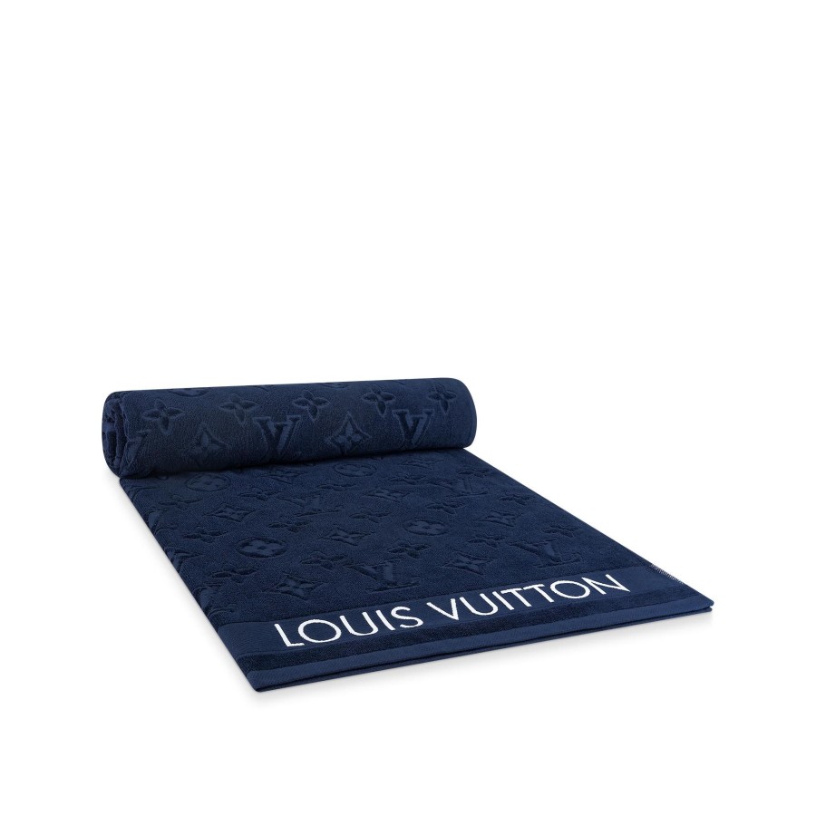 Women Louis Vuitton Home Textiles | Lvacation Beach Towel Bleu Marine