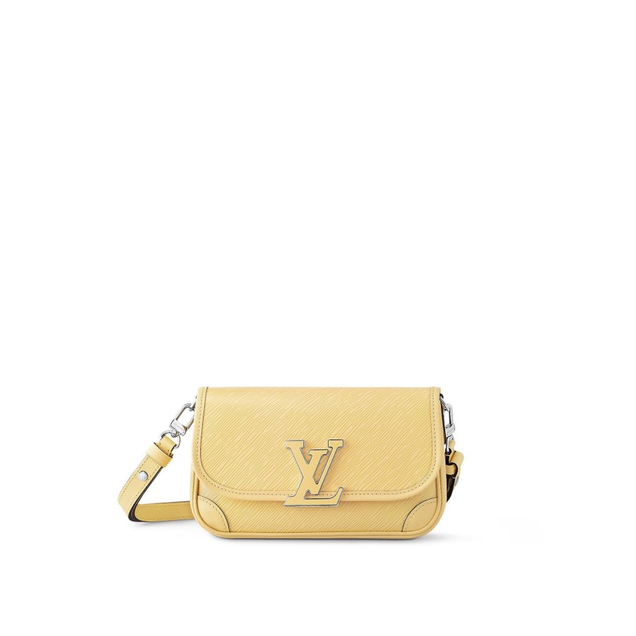 Women Louis Vuitton Leather Bags | Buci Jaune Plume