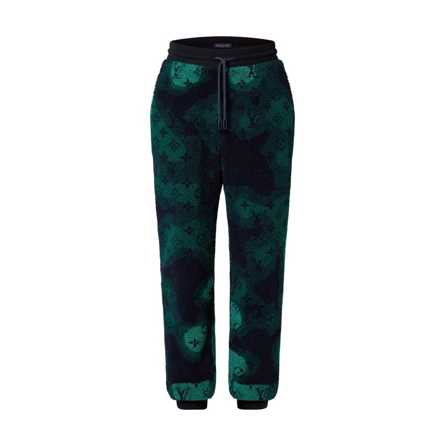 Men Louis Vuitton Pants | Monogram Camo Fleece Jogpants