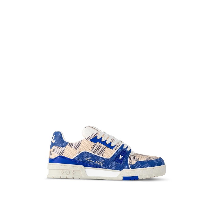 Men Louis Vuitton Sneakers | Lv Trainer Sneaker Blue